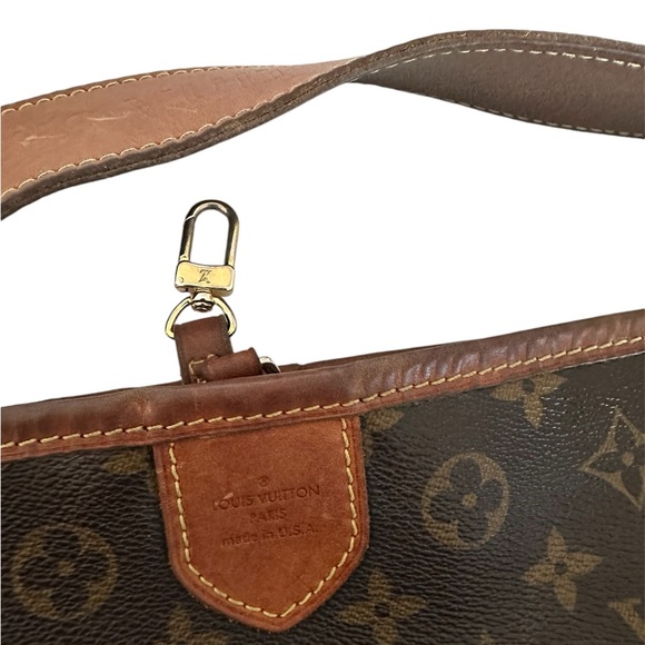 LOUIS VUITTON Delightful MM Brown Monogram Canvas Hobo Bag Discontinued - Picture 12 of 17